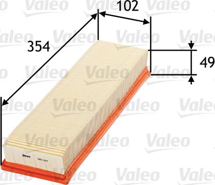 Valeo 585114 - Hava filtri furqanavto.az