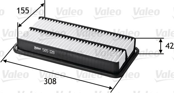 Valeo 585128 - Hava filtri furqanavto.az