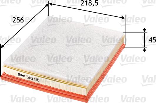Valeo 585176 - Hava filtri furqanavto.az