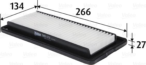 Valeo 585173 - Hava filtri furqanavto.az
