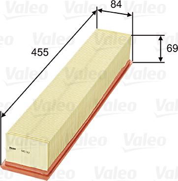 Valeo 585312 - Hava filtri furqanavto.az