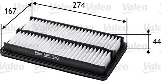 Valeo 585330 - Hava filtri furqanavto.az