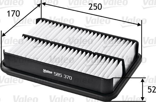 Valeo 585370 - Hava filtri furqanavto.az