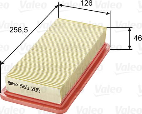 Valeo 585206 - Hava filtri furqanavto.az