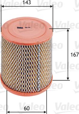 Valeo 585726 - Hava filtri furqanavto.az