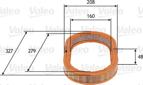 Valeo 585722 - Hava filtri furqanavto.az