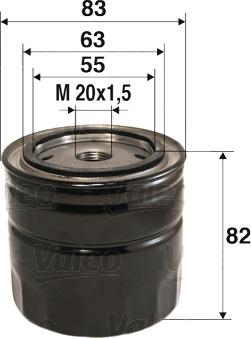 Valeo 586060 - Yağ filtri furqanavto.az