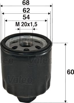 Valeo 586011 - Yağ filtri furqanavto.az