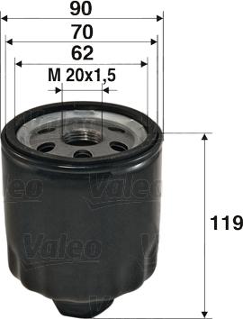 Valeo 586020 - Yağ filtri furqanavto.az