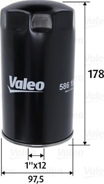 Valeo 586150 - Yağ filtri furqanavto.az