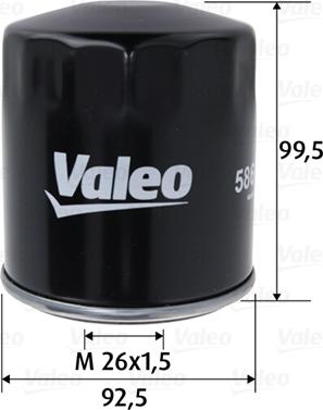 Valeo 586152 - Yağ filtri furqanavto.az