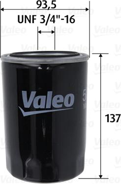 Valeo 586101 - Yağ filtri furqanavto.az