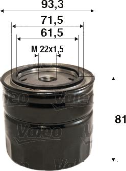 Valeo 586110 - Yağ filtri furqanavto.az