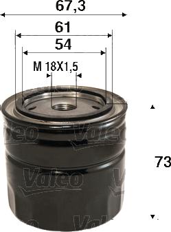 Valeo 586123 - Yağ filtri furqanavto.az