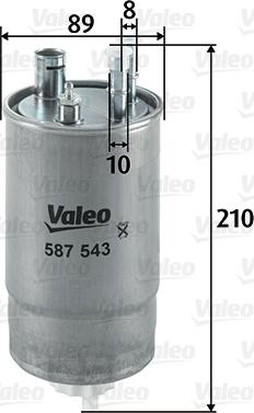 Valeo 587543 - Yanacaq filtri furqanavto.az