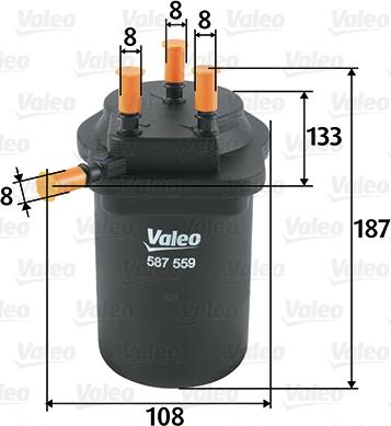 Valeo 587559 - Yanacaq filtri furqanavto.az