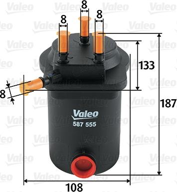 Valeo 587555 - Yanacaq filtri furqanavto.az