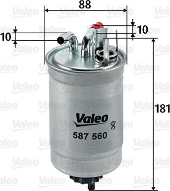 Valeo 587560 - Yanacaq filtri furqanavto.az