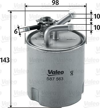 Valeo 587563 - Yanacaq filtri furqanavto.az