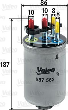 Valeo 587562 - Yağ filtri furqanavto.az