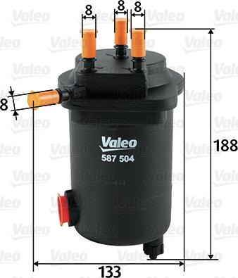 Valeo 587504 - Yanacaq filtri furqanavto.az