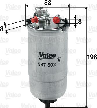 Valeo 587502 - Yanacaq filtri furqanavto.az