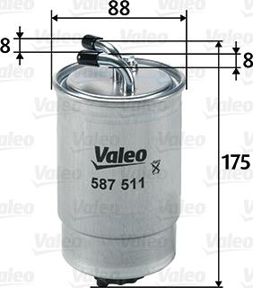 Valeo 587511 - Yanacaq filtri furqanavto.az