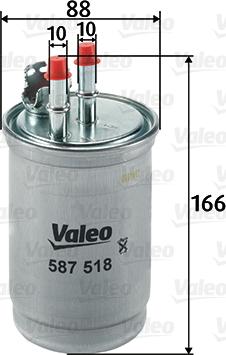 Valeo 587518 - Yanacaq filtri furqanavto.az