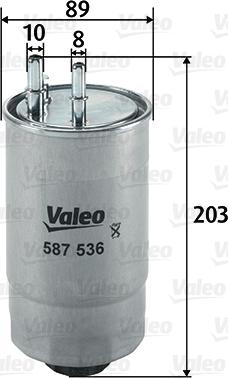 Valeo 587536 - Yanacaq filtri furqanavto.az