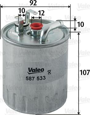 Valeo 587533 - Yanacaq filtri furqanavto.az