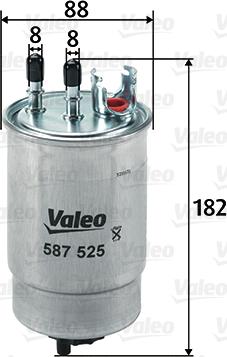 Valeo 587525 - Yanacaq filtri www.furqanavto.az