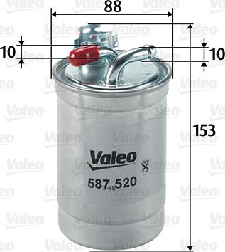 Valeo 587520 - Yanacaq filtri furqanavto.az