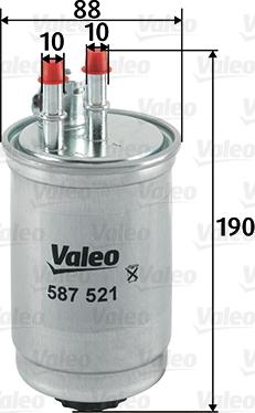 Valeo 587521 - Yanacaq filtri furqanavto.az