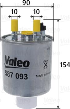 Valeo 587093 - Yanacaq filtri furqanavto.az