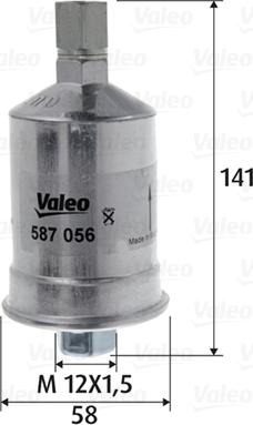Valeo 587056 - Yanacaq filtri furqanavto.az