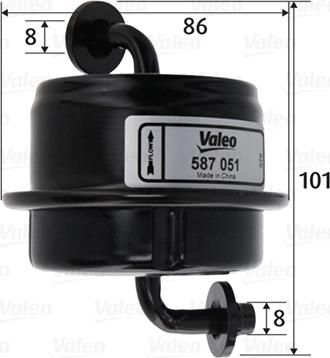 Valeo 587051 - Yanacaq filtri furqanavto.az