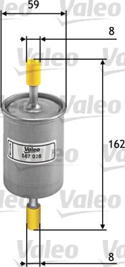 Valeo 587028 - Yağ filtri furqanavto.az
