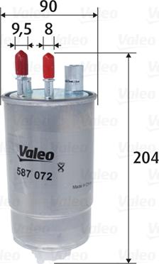 Valeo 587072 - Yanacaq filtri furqanavto.az