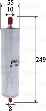Valeo 587100 - Yanacaq filtri furqanavto.az