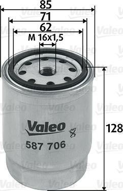 Valeo 587706 - Yanacaq filtri furqanavto.az