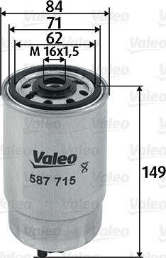Valeo 587715 - Yanacaq filtri furqanavto.az