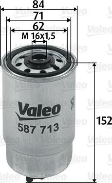 Valeo 587713 - Yanacaq filtri furqanavto.az