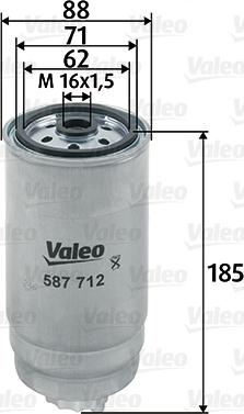 Valeo 587712 - Yanacaq filtri furqanavto.az