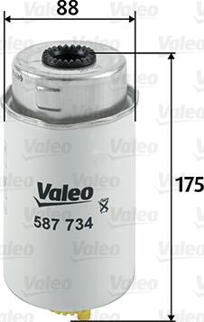 Valeo 587734 - Yanacaq filtri furqanavto.az