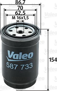 Valeo 587733 - Yanacaq filtri furqanavto.az