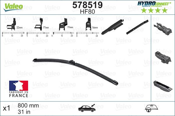 Valeo 578519 - Sülən Bıçağı furqanavto.az