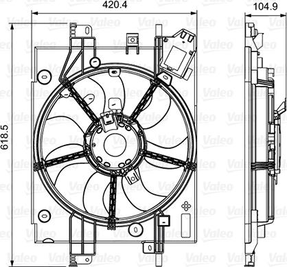 Valeo 696550 - Fen, radiator furqanavto.az