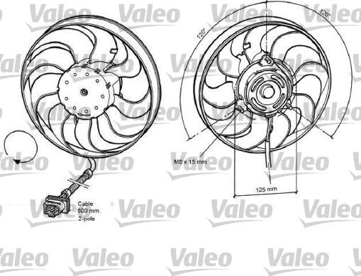 Valeo 696048 - Fen, radiator furqanavto.az