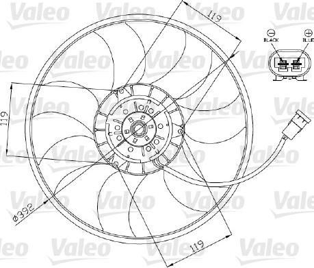 Valeo 696013 - Fen, radiator furqanavto.az