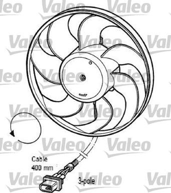 Valeo 696033 - Fen, radiator furqanavto.az